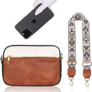 crossbody Bags for Women,Trendy Shoulder Vegan Leather Handbags, Satchel Purse w